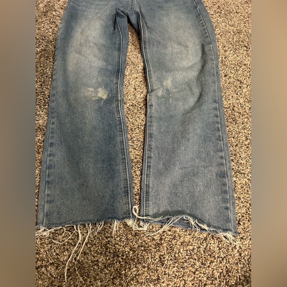5/$25 Princess Polly high-waisted denim jeans with raw hem size 4 - Picture 8 of 10